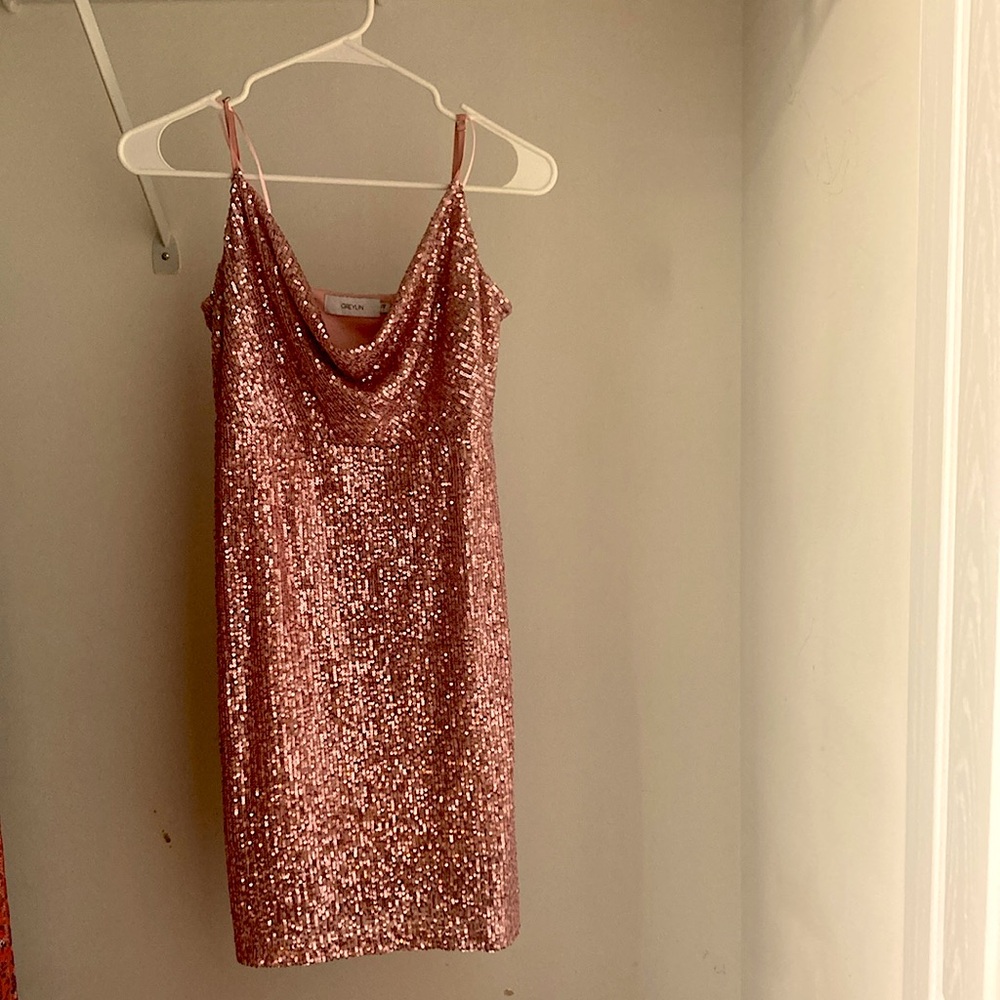 This Pink Shiny Sequin Dress is just beautiful, amazing quality!